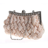 Weave Silk Clutch Handbag