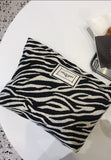 Leopard Canvas Waterproof Zipper Bag