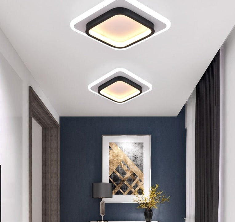 Modern LED Ceiling Lights Round /Square Indoor Fixtures
