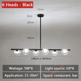 Modern LED Chandelier Glass ball Lamps