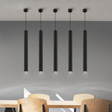 Modern Wood and Aluminum Slope Pendant Lights for Dining Room