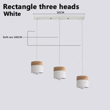 Nordic LED  Pendant  Hanging Lamp Light with Iron and Wood Decoration