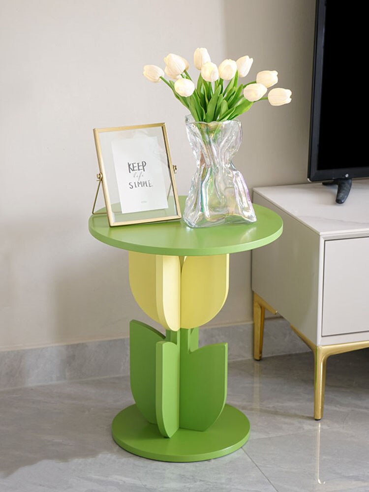 Creative Tulip Flower Side Table Bedside Nightstand