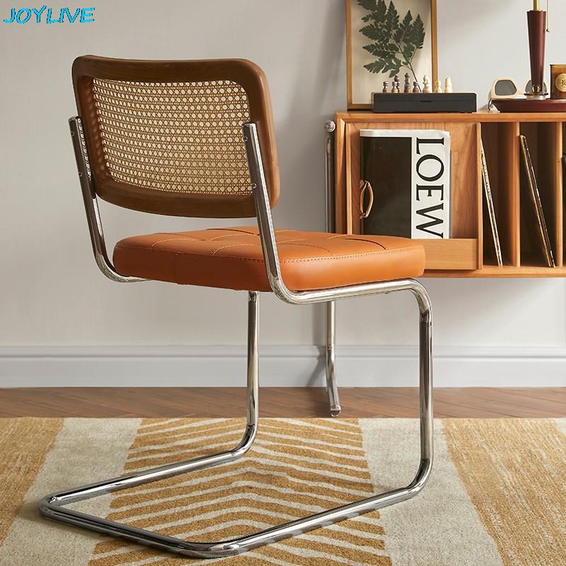 Modern Rattan Chair - Nordic Solid Wood Living Room Chair