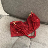 Sequin Knot Small Handbag