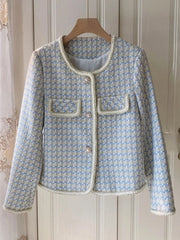 Tweed Front Buttoned Short Jacket