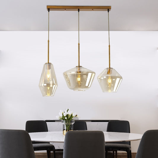 Glass Led Adjustable Height Pendant Lamp Indoor Light Fixtures