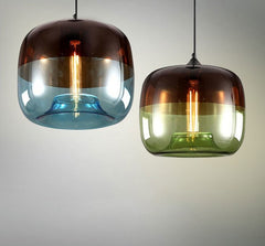 Hanging Glass Pendant Light Fixtures E27 LED Lamp