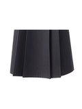 Grey High Waist Pleated Long A-Line Skirt