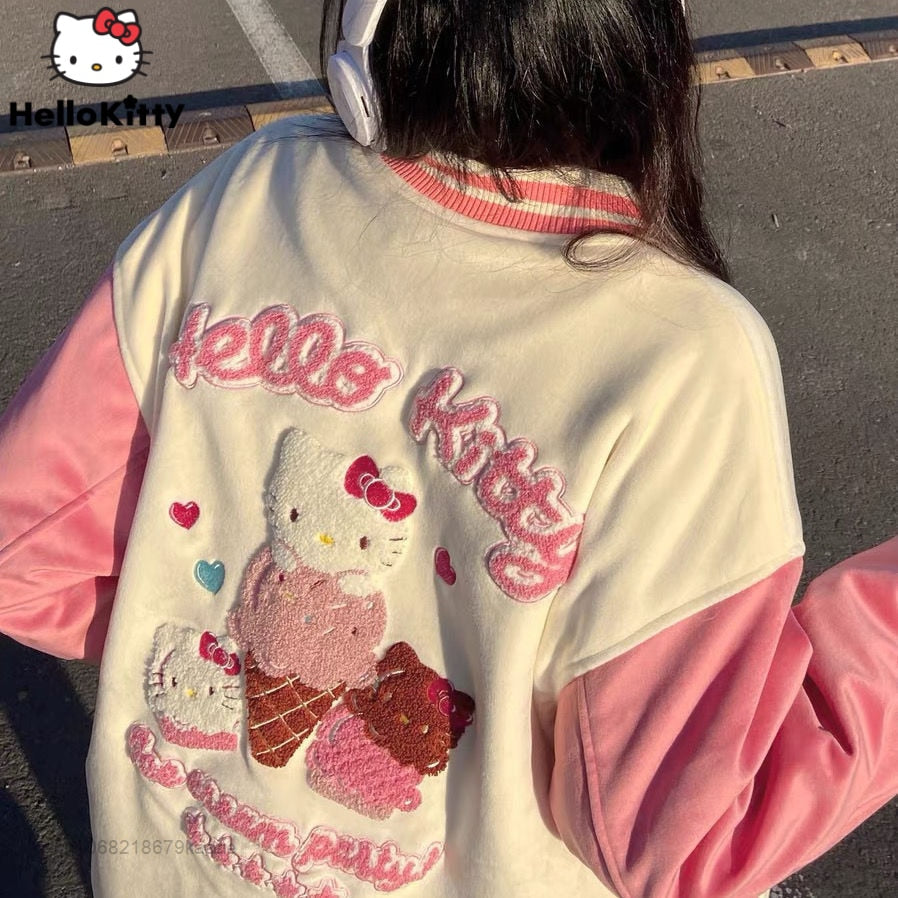 Hello Kitty Varsity Bomber Jacket