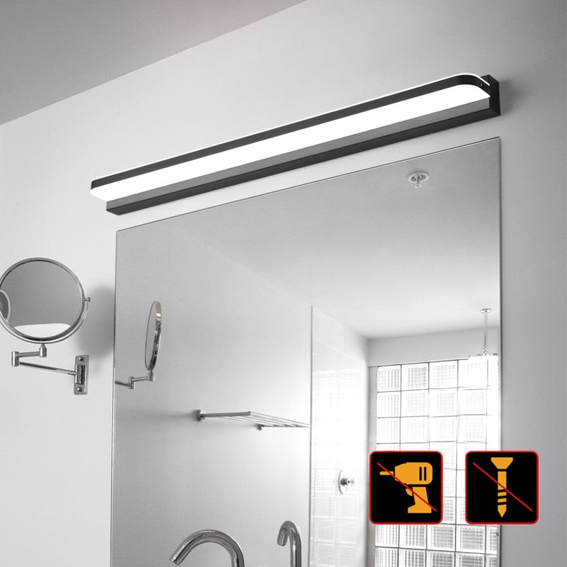 Waterproof Wall Mounted Bathroom Mirror Front LED Lamp