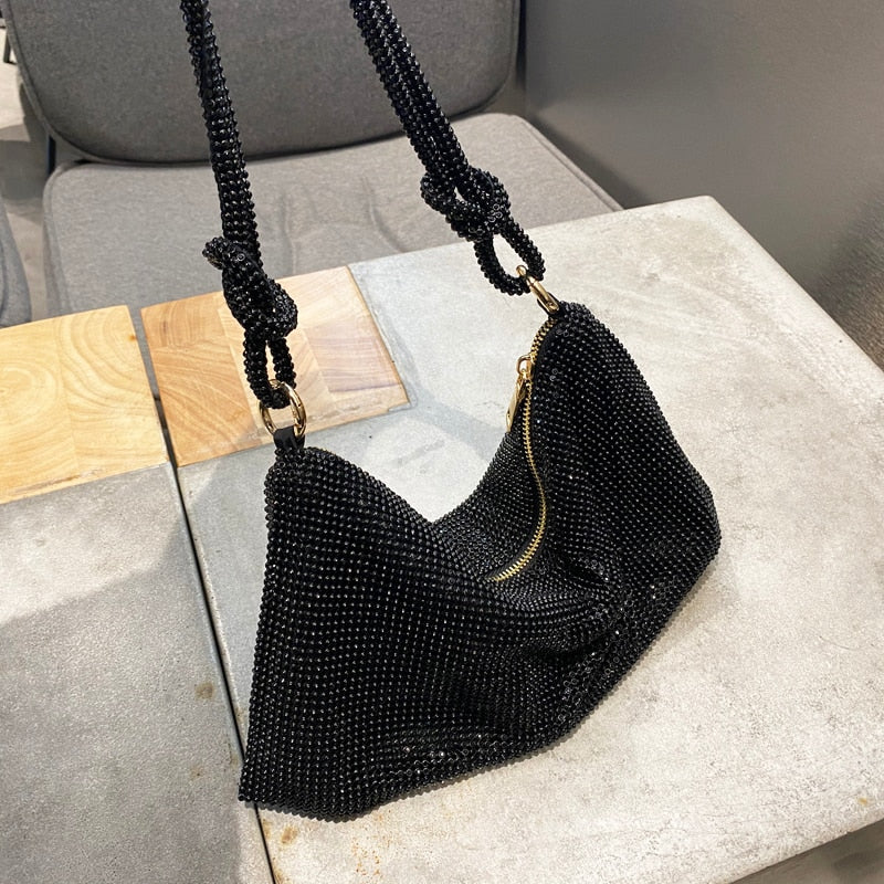 Sequin Knot Small Handbag