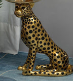 Leopard Sculptures Home Décor Porch Tray Decorative Statues