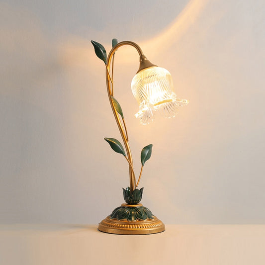 Green Decorative Gold Bronze LED French Flower Lights