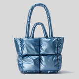 Nylon Padded Zipper Tote Bag