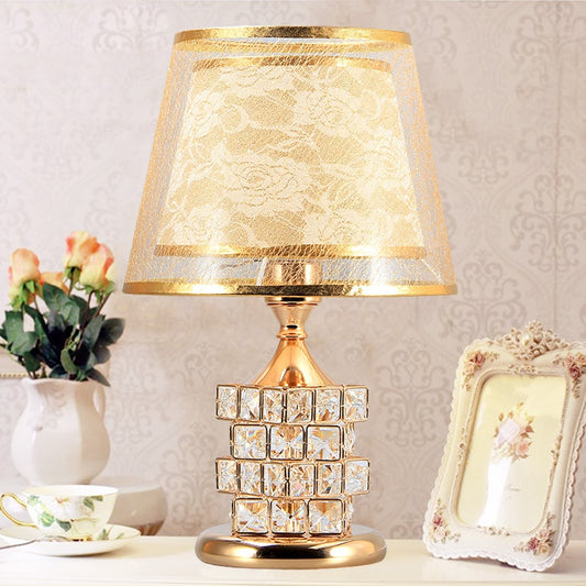 Crystal Golden Table Lamp Luxury Home Decor