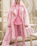 Long Fluffy Faux Fur Coat