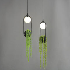 Led Plant Pendant Lights Flower Pot Hanging Lamp