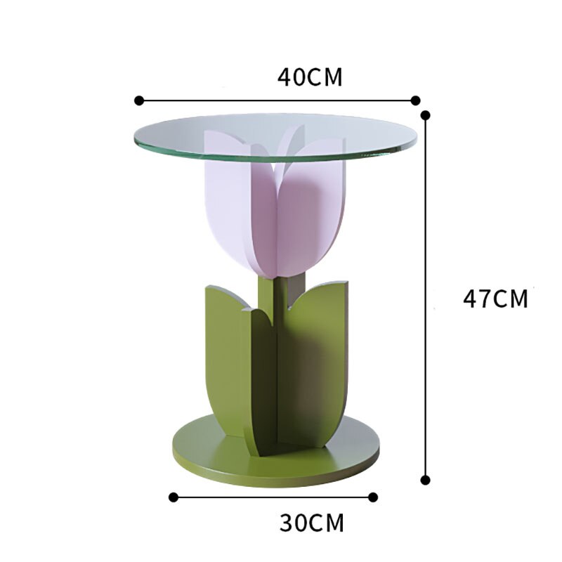 Creative Tulip Flower Side Table Bedside Nightstand