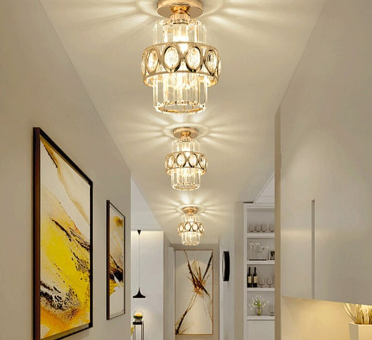 Crystal Ceiling LED Light For Corridor Balcony Staircase Lighting