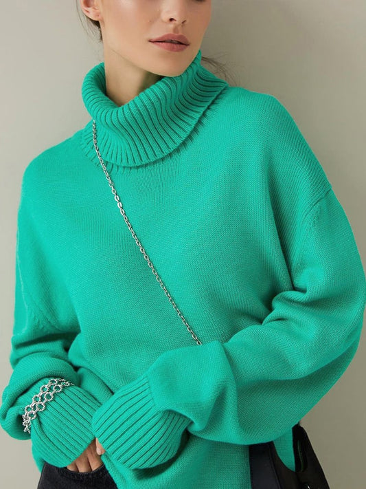Turtleneck Thick Warm Knitted Pullover