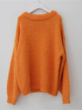 Oversize Long Sleeve Loose Knitted Sweater