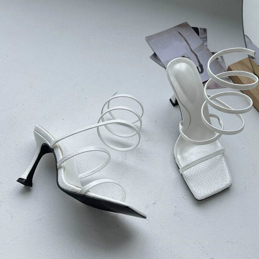 Thin Low Heel Sandal Shoes
