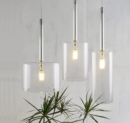 Glass Pendant Minimalist Hanging Lamps For Ceiling