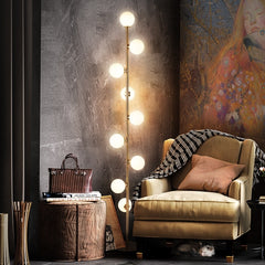 Modern Frosted Glass 9 Balls Standing Floor Lamp