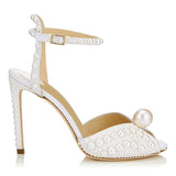 Shoes Pearl Hollow Fish Mouth High-Heeled Shoes